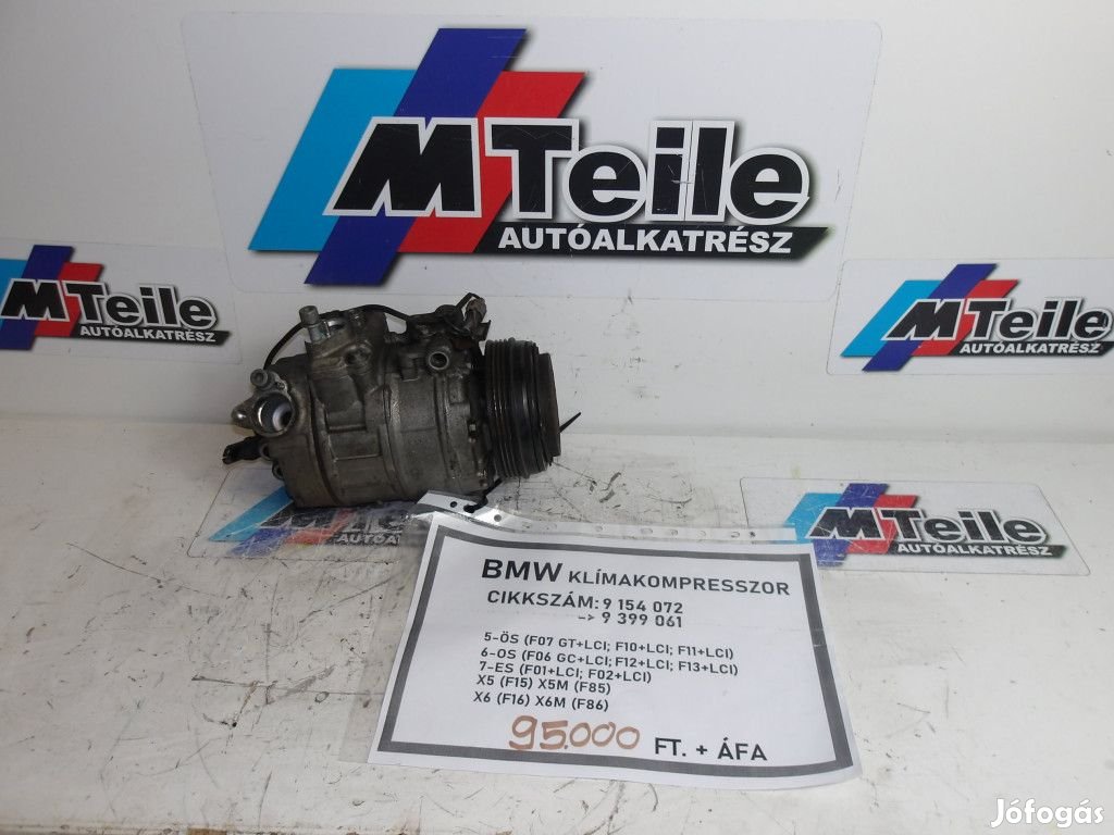 [GYÁRI BONTOTT] BMW - KLÍMAKOMPRESSZOR -  5-ÖS; 6-OS; 7-ES; X5; X6  -